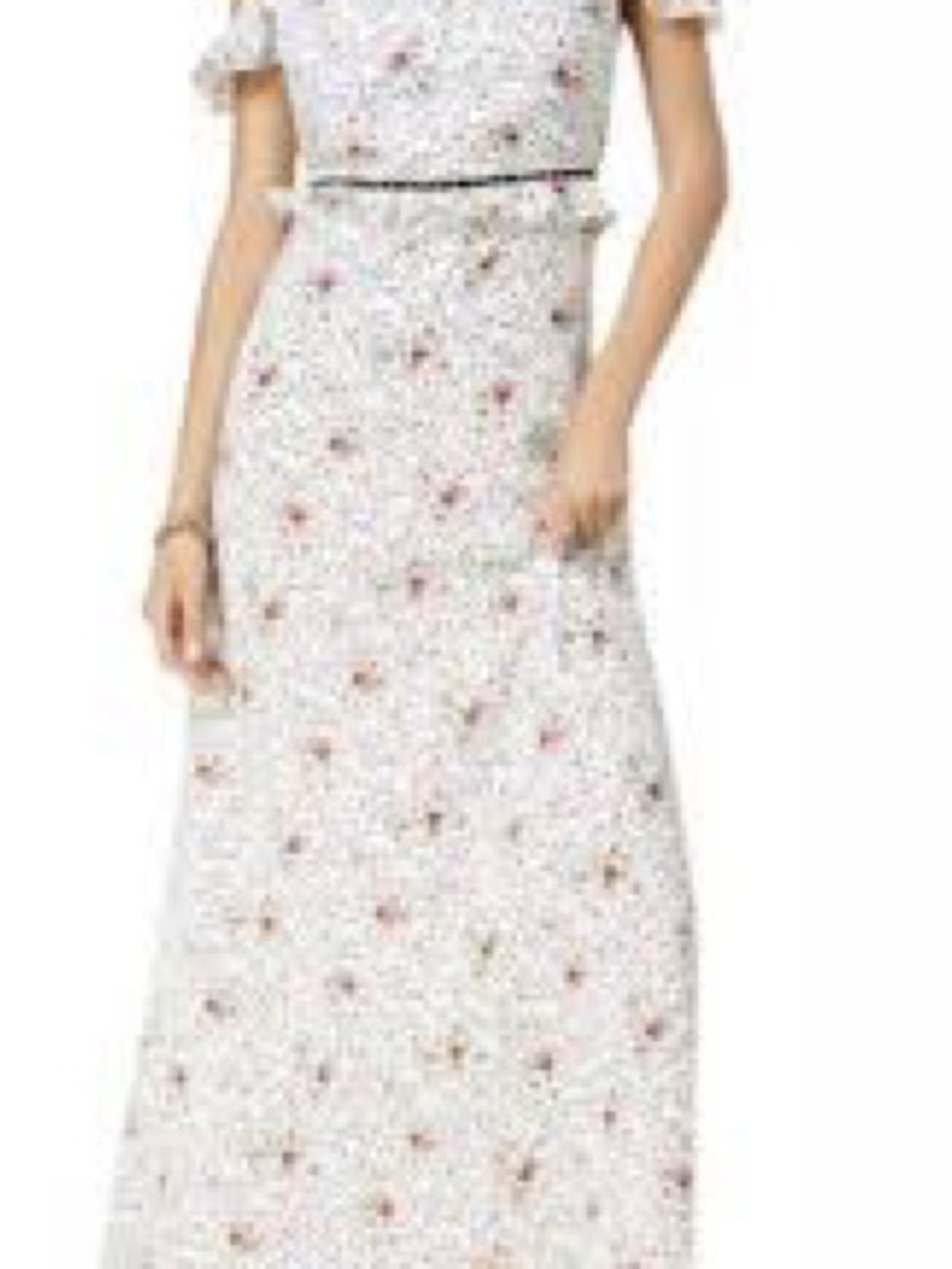 Glamorous White Floral Asymmetrical Maxi Dress